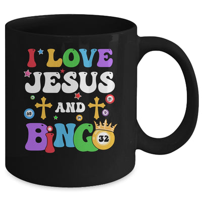 I Love Jesus And Bingo Christian Cross Board Games Mug | teecentury