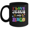 I Love Jesus And Bingo Christian Cross Board Games Mug | teecentury