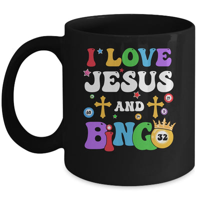 I Love Jesus And Bingo Christian Cross Board Games Mug | teecentury