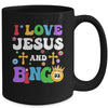 I Love Jesus And Bingo Christian Cross Board Games Mug | teecentury