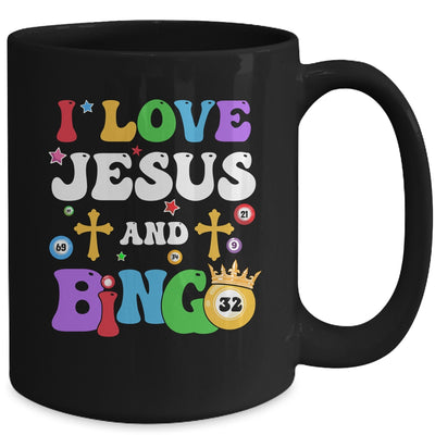 I Love Jesus And Bingo Christian Cross Board Games Mug | teecentury
