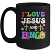 I Love Jesus And Bingo Christian Cross Board Games Mug | teecentury