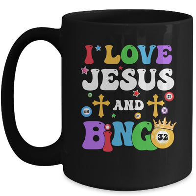 I Love Jesus And Bingo Christian Cross Board Games Mug | teecentury