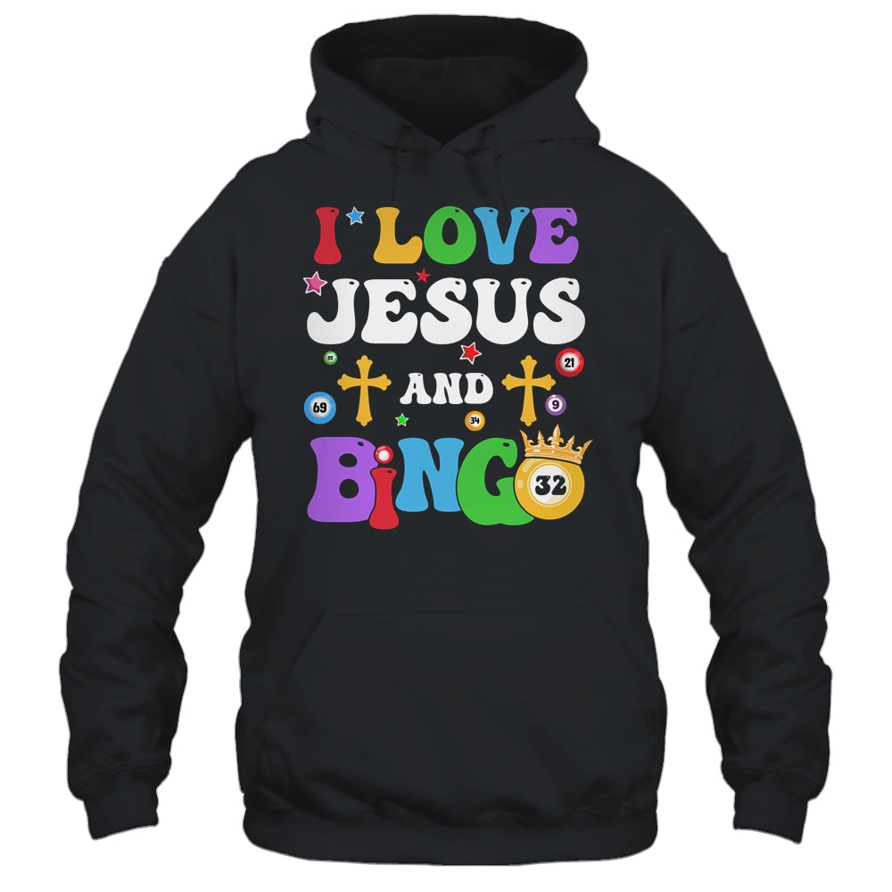I Love Jesus And Bingo Christian Cross Board Games Shirt & Tank Top | teecentury