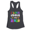 I Love Jesus And Bingo Christian Cross Board Games Shirt & Tank Top | teecentury