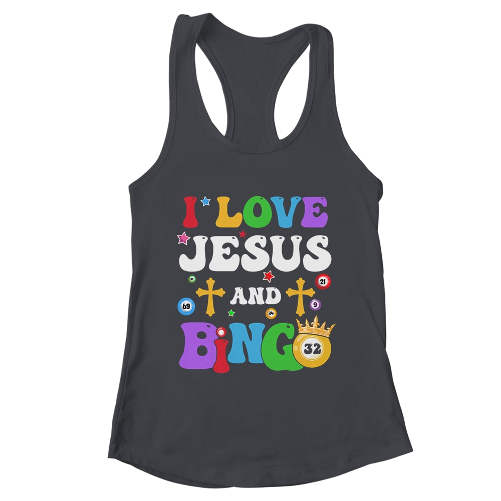 I Love Jesus And Bingo Christian Cross Board Games Shirt & Tank Top | teecentury