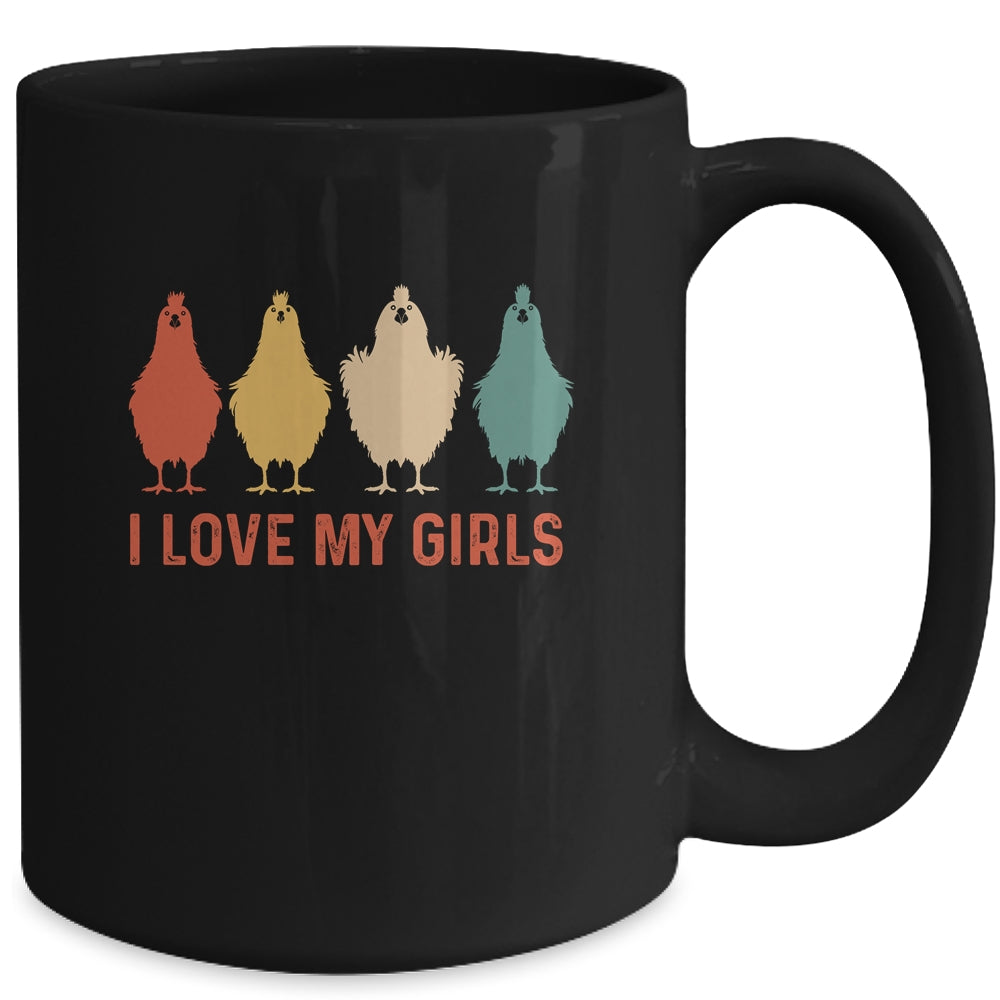 I Love My Girls Chicken Lady I Love My Girls Chickens Mug | teecentury