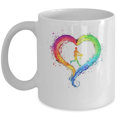 I Love Pickleball Watercolors Funny Pickleball Girl Player Mug | teecentury