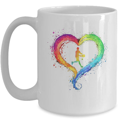 I Love Pickleball Watercolors Funny Pickleball Girl Player Mug | teecentury