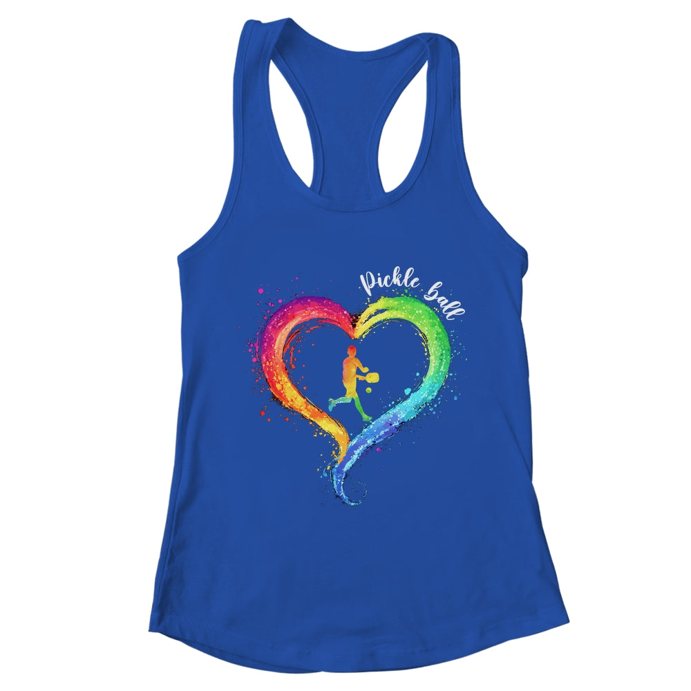 I Love Pickleball Watercolors Funny Pickleball Girl Player Shirt & Tank Top | teecentury