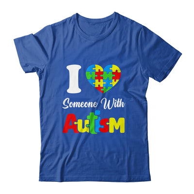 I Love Someone With Autism I Heart Autistic April Men Women Shirt & Hoodie | teecentury