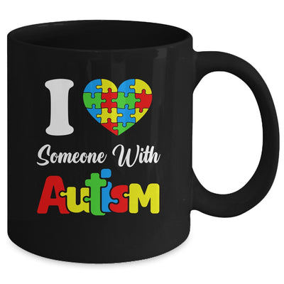 I Love Someone With Autism I Heart Autistic April Men Women Mug | teecentury