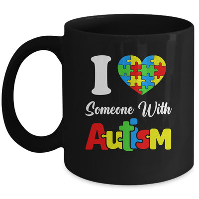 I Love Someone With Autism I Heart Autistic April Men Women Mug | teecentury