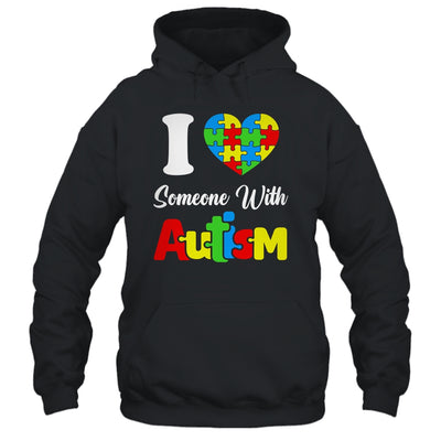 I Love Someone With Autism I Heart Autistic April Men Women Shirt & Hoodie | teecentury