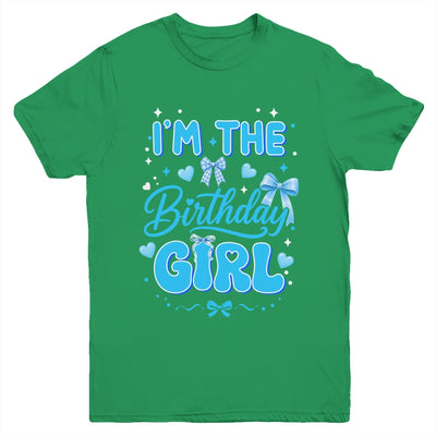 I'M The Birthday Girl Family Coquette Bow Blue Cute Youth Shirt | teecentury