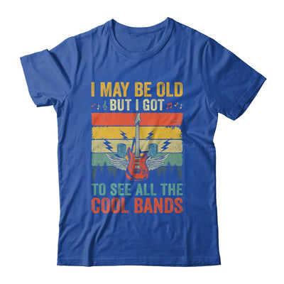 I May Be Old But I Got To See All The Cool Bands Guita Retro Shirt & Hoodie | teecentury