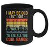 I May Be Old But I Got To See All The Cool Bands Retro Guita Mug | teecentury