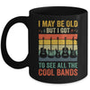 I May Be Old But I Got To See All The Cool Bands Retro Guita Mug | teecentury