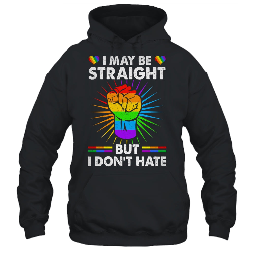 I May Be Straight But I Don't Hate Support Pride LGBT Shirt & Tank Top | teecentury