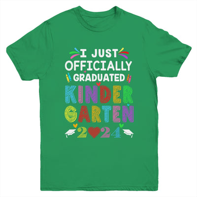 I Officially Graduated Kindergarten Graduation Class Of 2024 Youth Shirt | teecentury