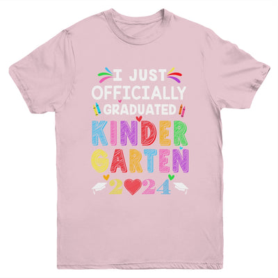 I Officially Graduated Kindergarten Graduation Class Of 2024 Youth Shirt | teecentury