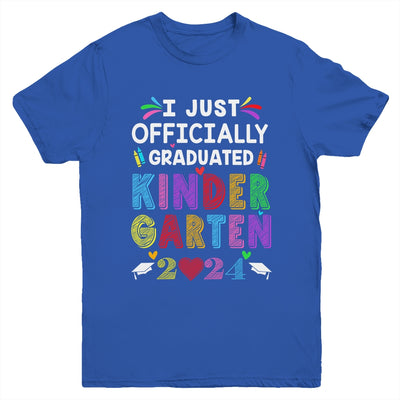 I Officially Graduated Kindergarten Graduation Class Of 2024 Youth Shirt | teecentury