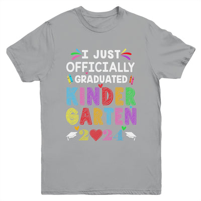 I Officially Graduated Kindergarten Graduation Class Of 2024 Youth Shirt | teecentury