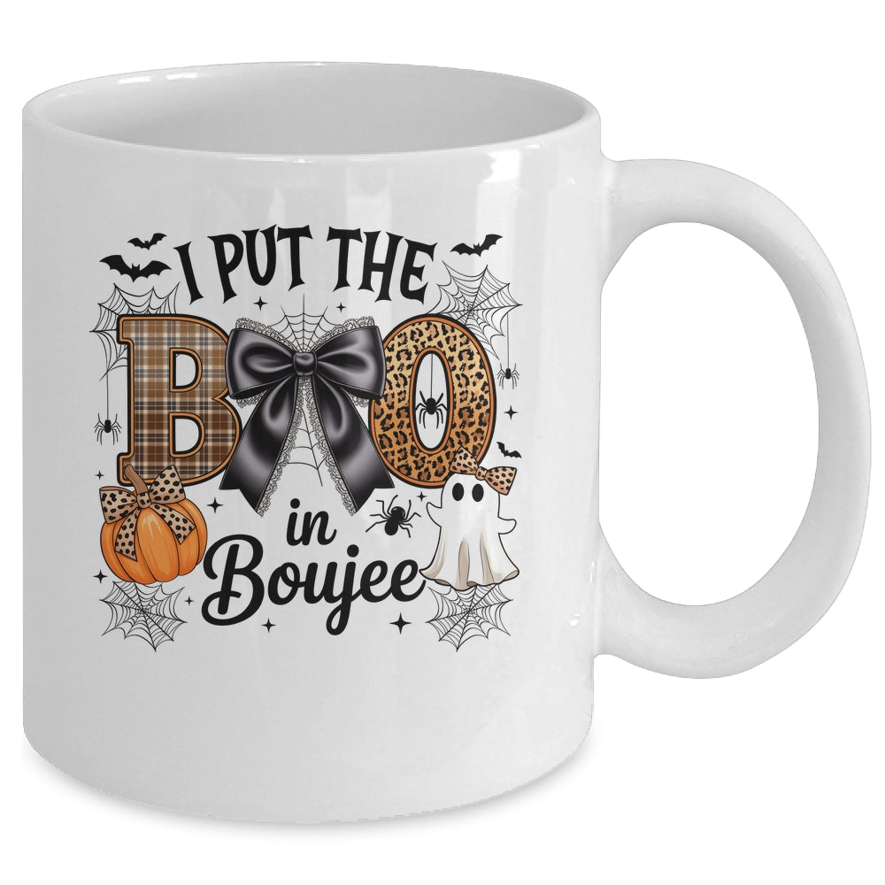 I Put The Boo In Boujee Coquette Halloween Spooky Season Mug | teecentury