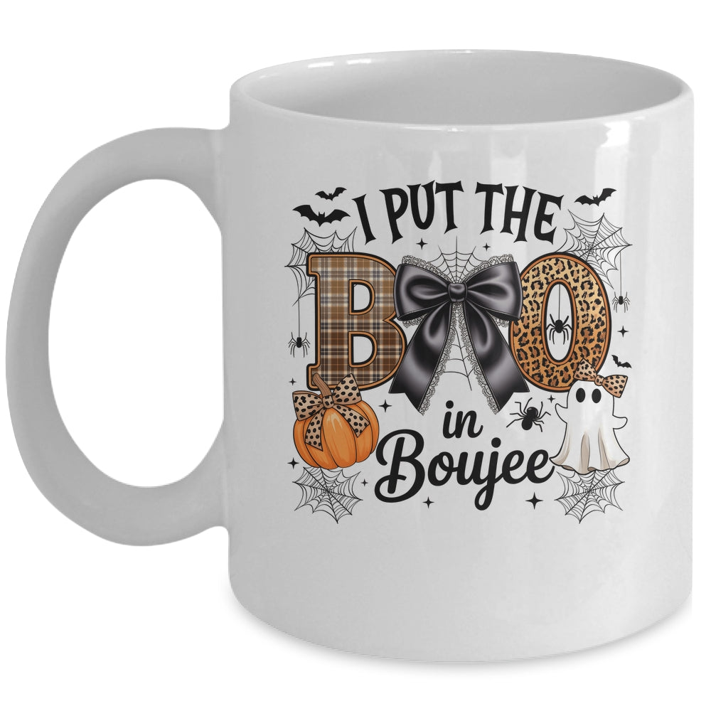 I Put The Boo In Boujee Coquette Halloween Spooky Season Mug | teecentury