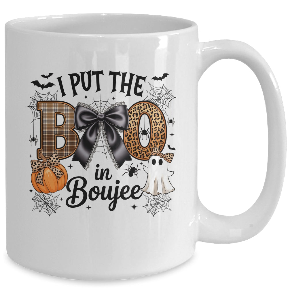 I Put The Boo In Boujee Coquette Halloween Spooky Season Mug | teecentury