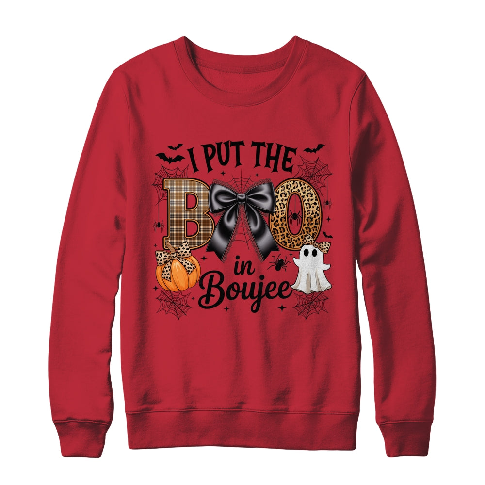 I Put The Boo In Boujee Coquette Halloween Spooky Season Shirt & Sweatshirt | teecentury