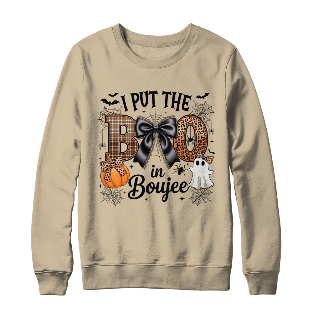 I Put The Boo In Boujee Coquette Halloween Spooky Season Shirt & Sweatshirt | teecentury