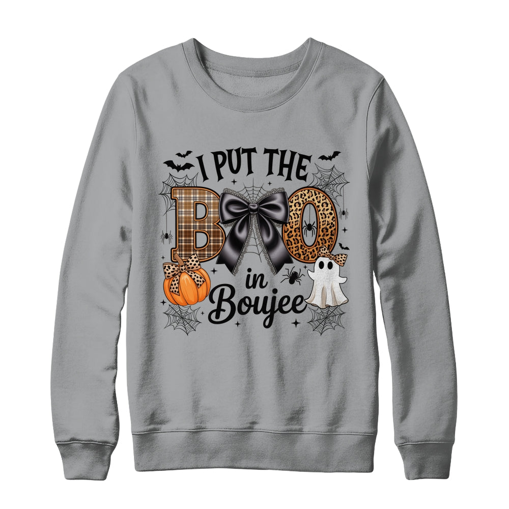 I Put The Boo In Boujee Coquette Halloween Spooky Season Shirt & Sweatshirt | teecentury