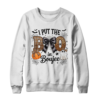 I Put The Boo In Boujee Coquette Halloween Spooky Season Shirt & Sweatshirt | teecentury