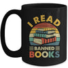 I Read Banned Books Week Librarian Freedom Reader Nerd Men Mug | teecentury