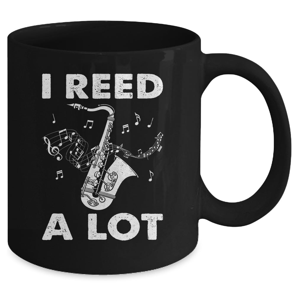 I Reed A Lot Funny Saxophone Player Design For Men Women Mug | teecentury