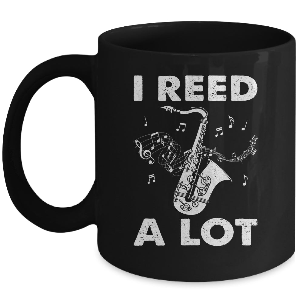 I Reed A Lot Funny Saxophone Player Design For Men Women Mug | teecentury