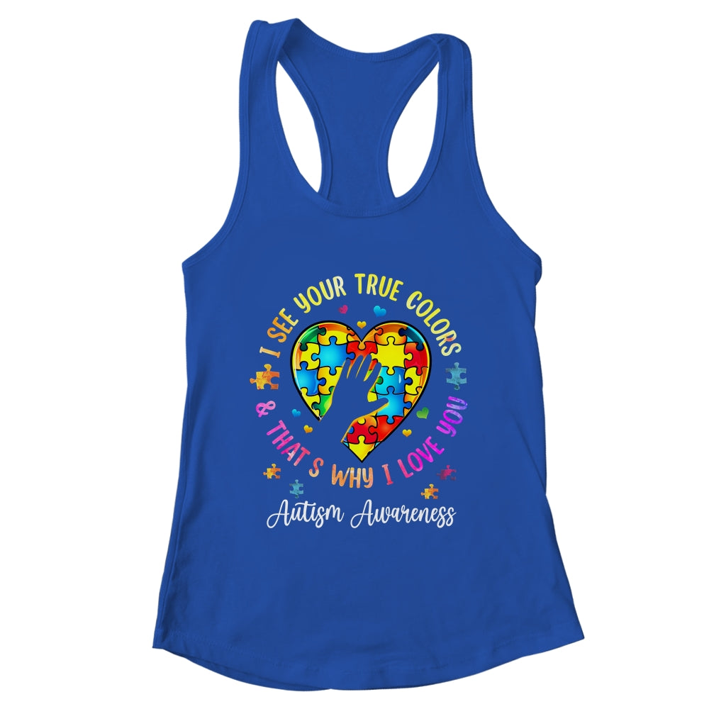 I See Your True Colors Autism Awareness Month Men Women Kids Shirt & Tank Top | teecentury