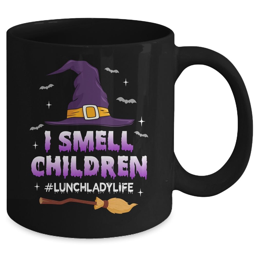 I Smell Children Lunch Lady Funny Halloween For Lunch Lady Mug | teecentury