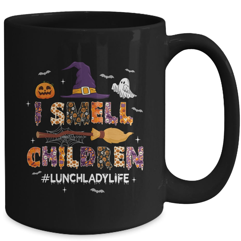 I Smell Children Lunch Lady Life Halloween For Lunch Lady Mug | teecentury