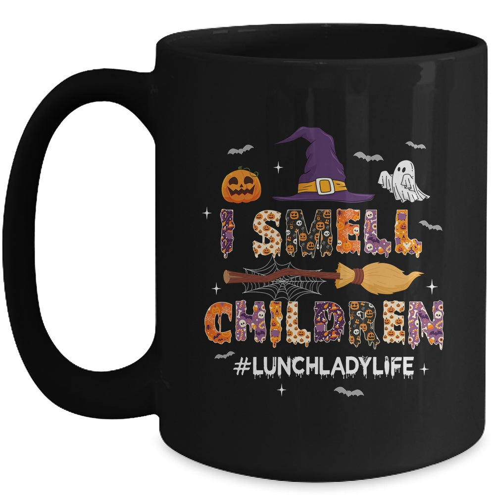 I Smell Children Lunch Lady Life Halloween For Lunch Lady Mug | teecentury