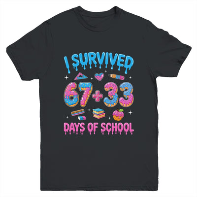 I Survived 100 Days Of School I Survived 67 Days 6 7 Meme Youth Shirt | teecentury