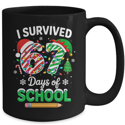 I Survived 67 Days Of School Christmas Teachers Students Mug | teecentury