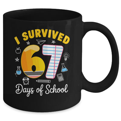 I Survived 67 Days Of School Funny Meme Teacher Student Mug | teecentury