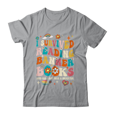 I Survived Reading Banned Books Book Lover Bookaholic Groovy Shirt & Tank Top | teecentury