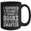 I Survived Reading Banned Books Funny Book Lover Mug | teecentury