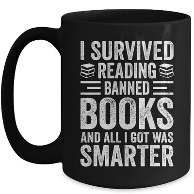 I Survived Reading Banned Books Funny Book Lover Mug | teecentury