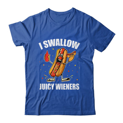 I Swallow Juicy Wieners Funny Joke Sarcastic Adult Humor Shirt & Tank Top | teecentury