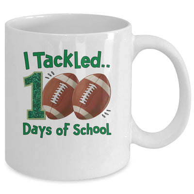 I Tackled 100 Days Of School Football Students Boys Kids Mug | teecentury