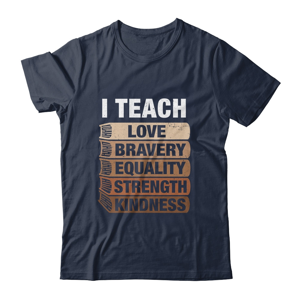 I Teach Black History Month Melanin Afro African Teachers Shirt & Tank Top | teecentury